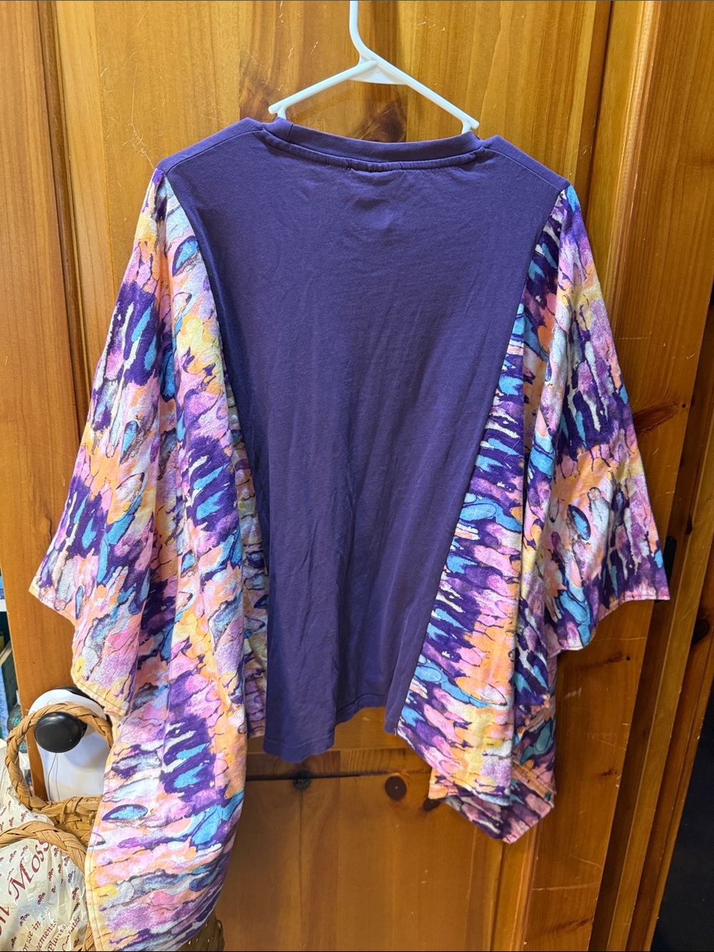 Purple Prince Upcycled Tie-Dye Graphic adult Top - OSFM (sm), new w/o tag - Picture 6 of 10